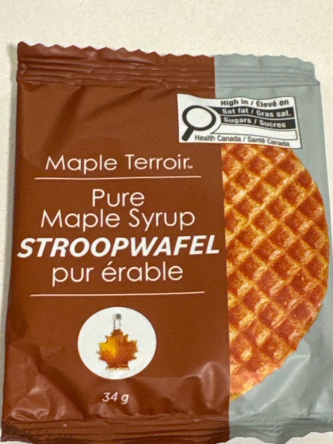 Customer photo review of Pure Maple Syrup Stroopwafels