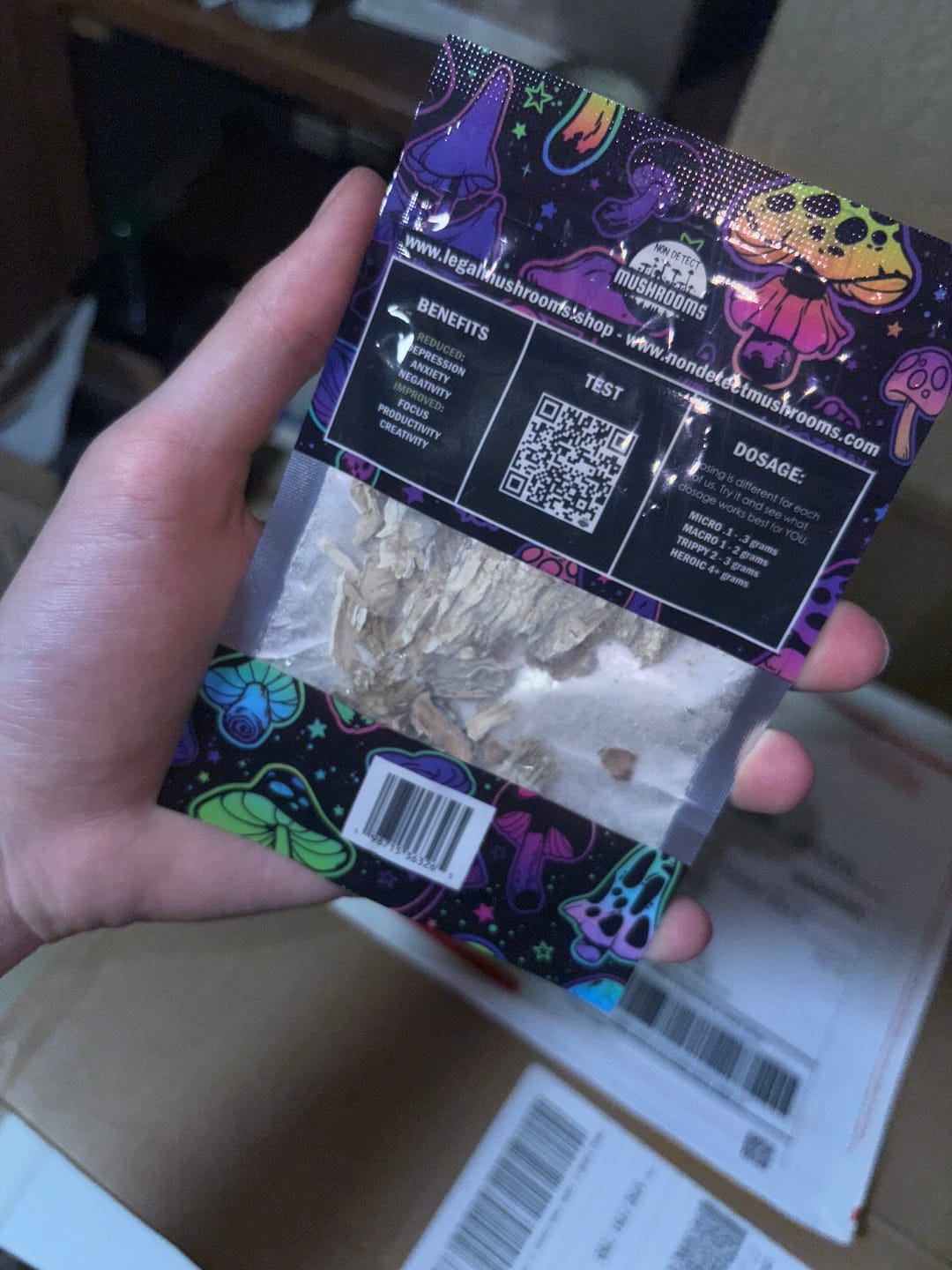 Customer photo review of Non Detect Raw Mushrooms