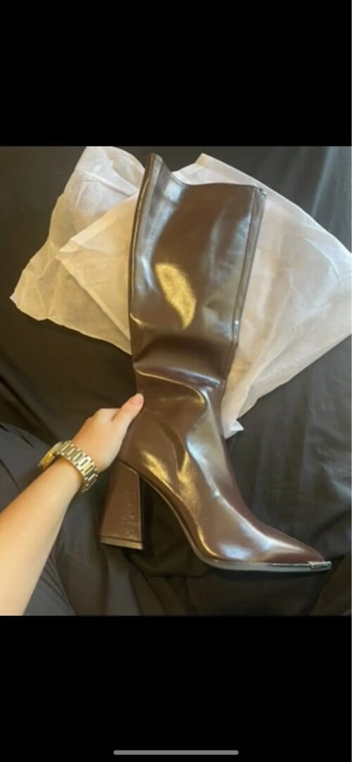Customer photo review of Rider Knee-High Boots