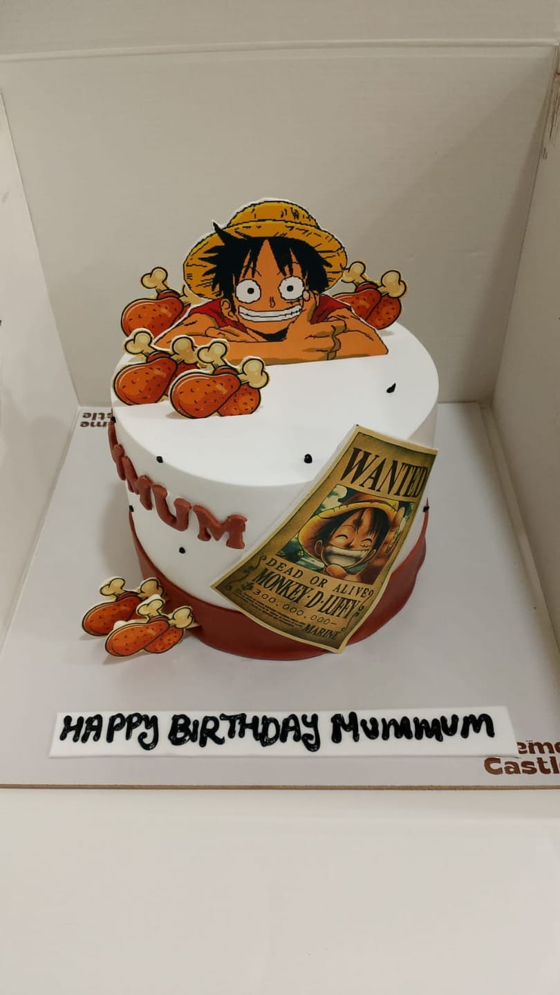 Customer photo review of One Piece Theme Cake