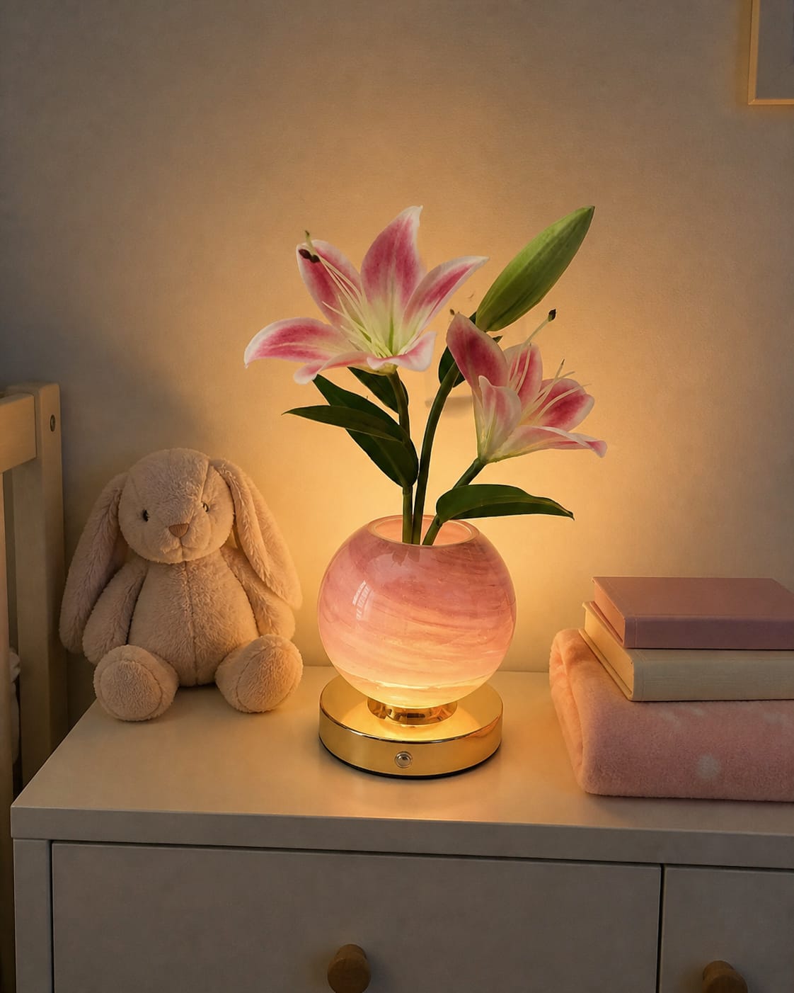 Customer photo review of Lily Bloom Lamp
