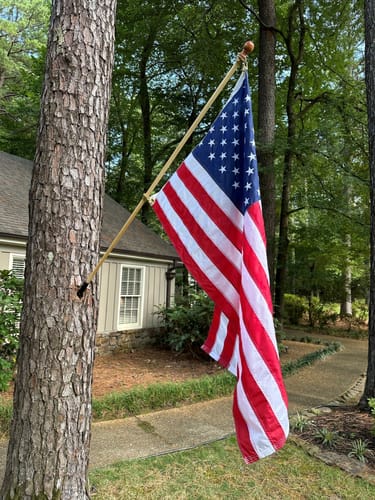 Customer photo review of 3' x 5' American Flag Set