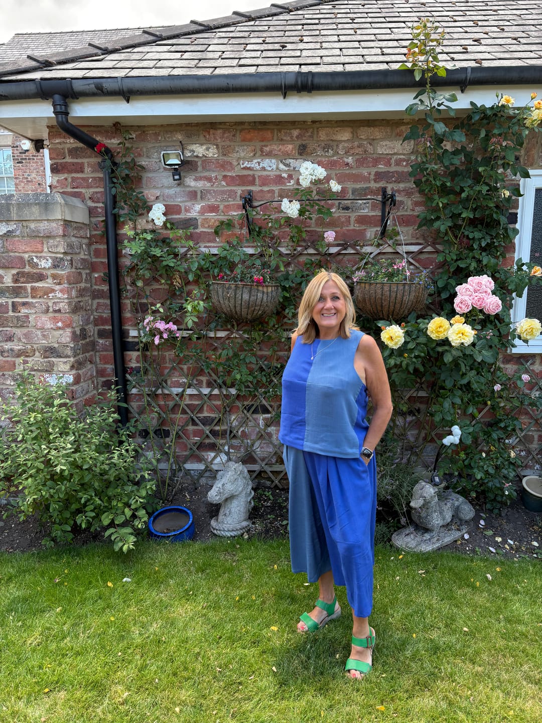 Customer photo review of Plain Linen Look Viscose Fabric