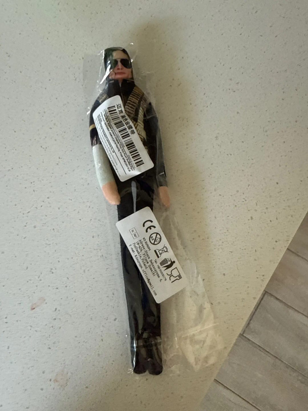 Customer photo review of Mini Michael Doll Plush