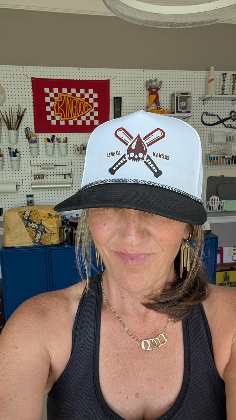 Customer photo review of Cap America i3056 Breathable 5-Panel Summit Perforated Cap with Rope w/Quick-Dry Sweatband & Adjustable Snapback