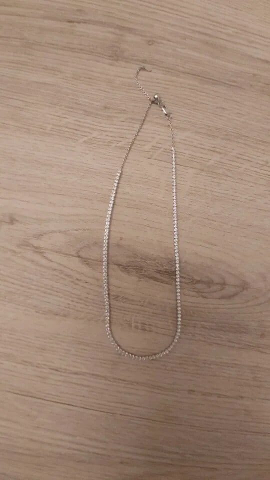 Customer photo review of Monaco Tennis Choker Necklace