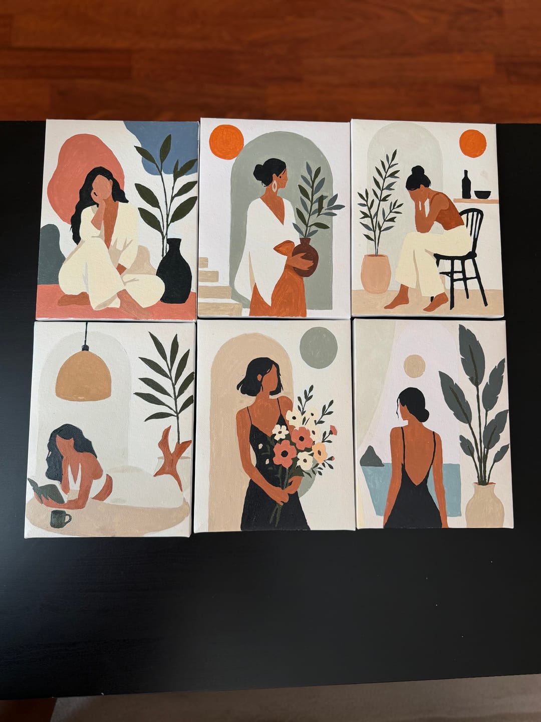 Customer photo review of 6 Mini Paintings - Slow Life Set