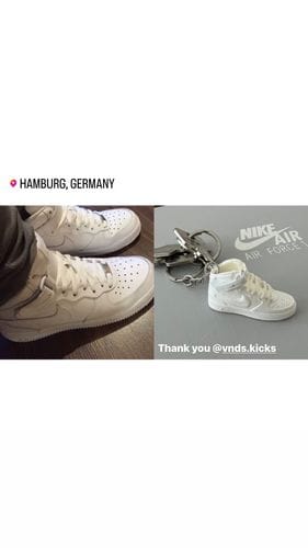 Customer photo review of AF1 Collection | Mini Sneakers Keychain