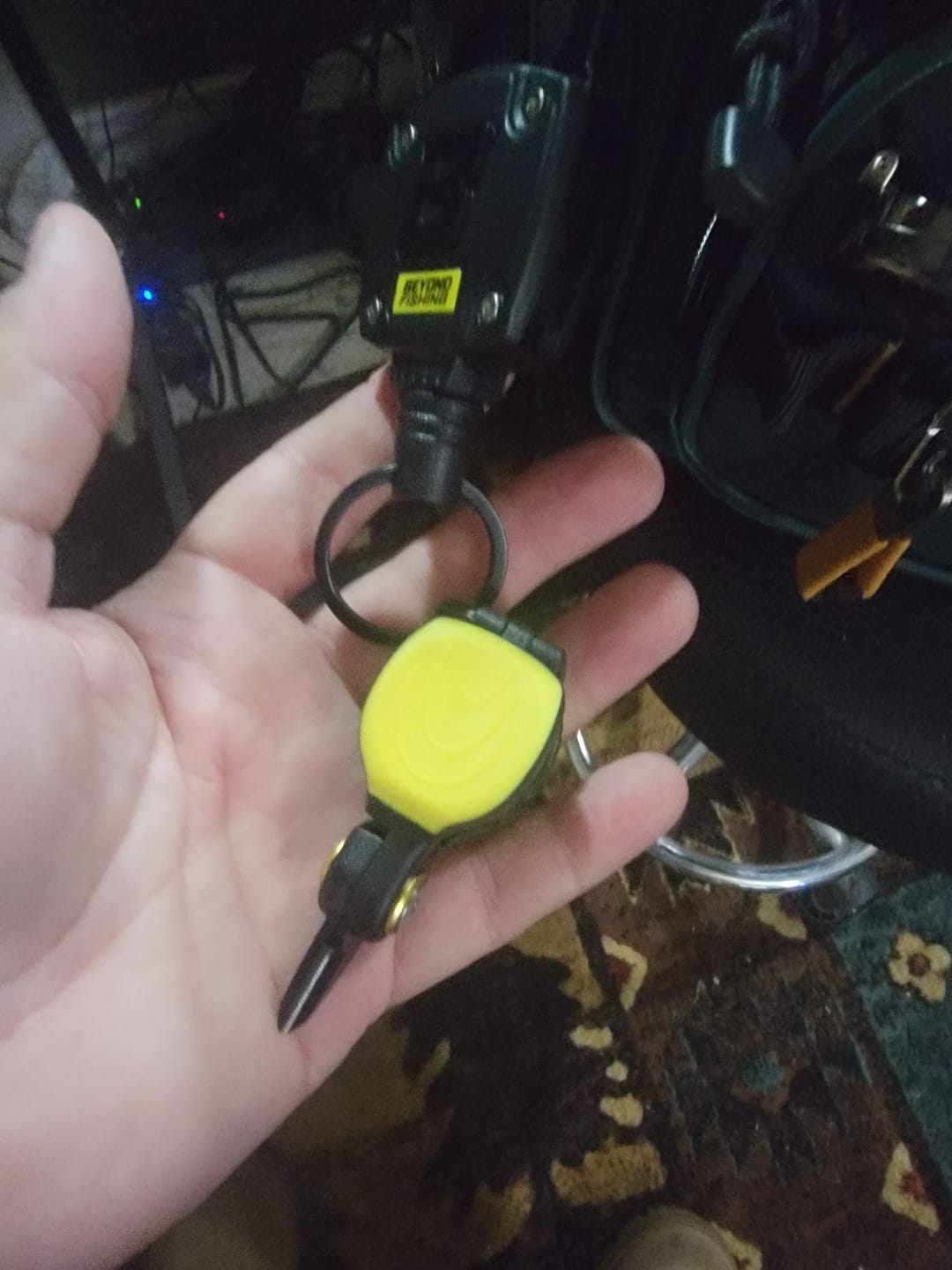 Customer photo review of Beyond Fishing Quick Snips Fishing Line Cutter