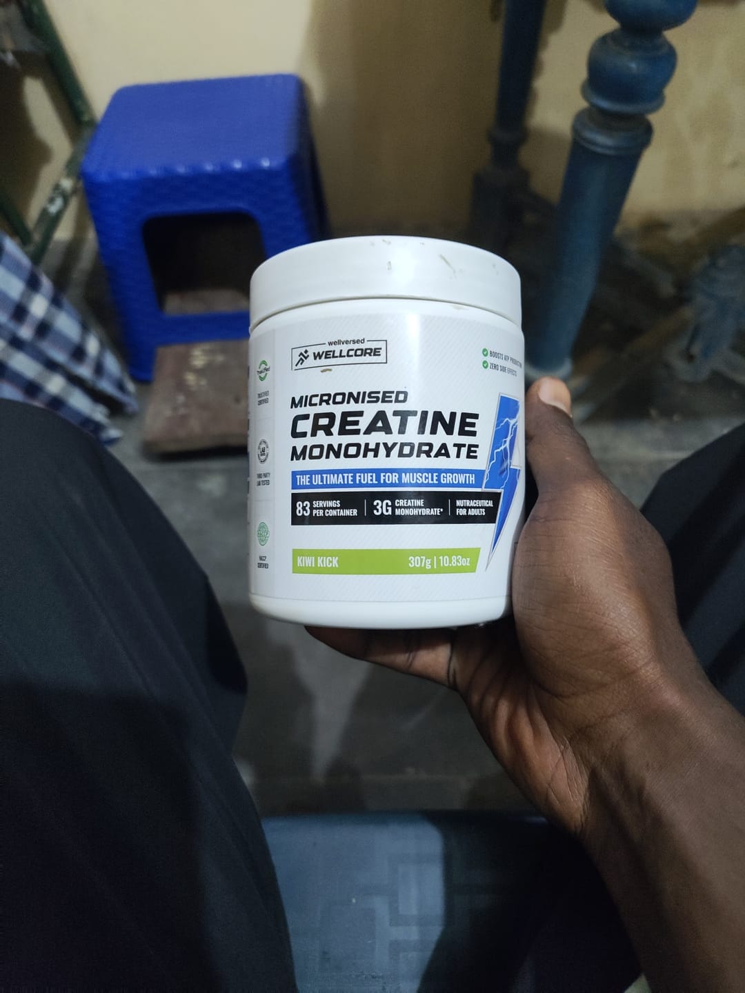Customer photo review of OSMO - Electrolytes (45 servings, Valencia Orange) +  Wellcore Creatine (83 Servings, Kiwi Kick)