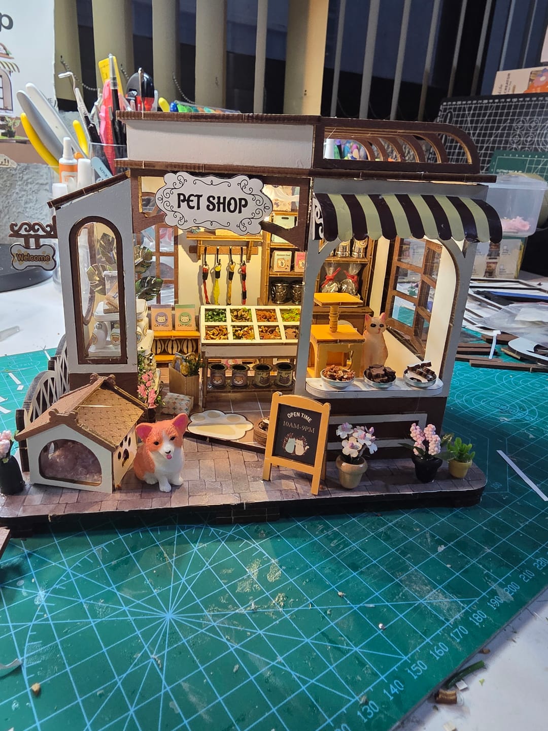 Customer photo review of Rokrgeek Pet Shop DIY Miniature House