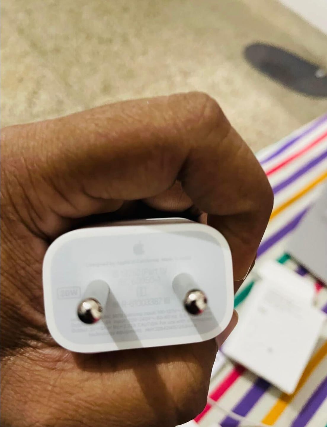 Customer photo review of 20W USB-C Power Adapter | iPhone 12–17 | 1 Year Warranty