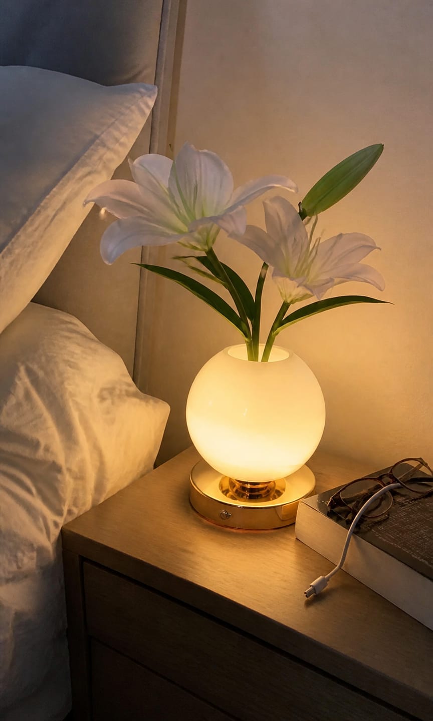 Customer photo review of Lily Bloom Lamp