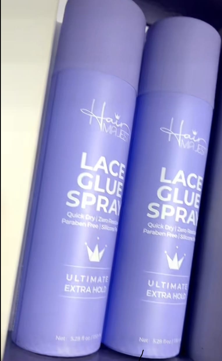 Customer photo review of Majestic Hold Ultimate Extra Hold Lace Glue Spray