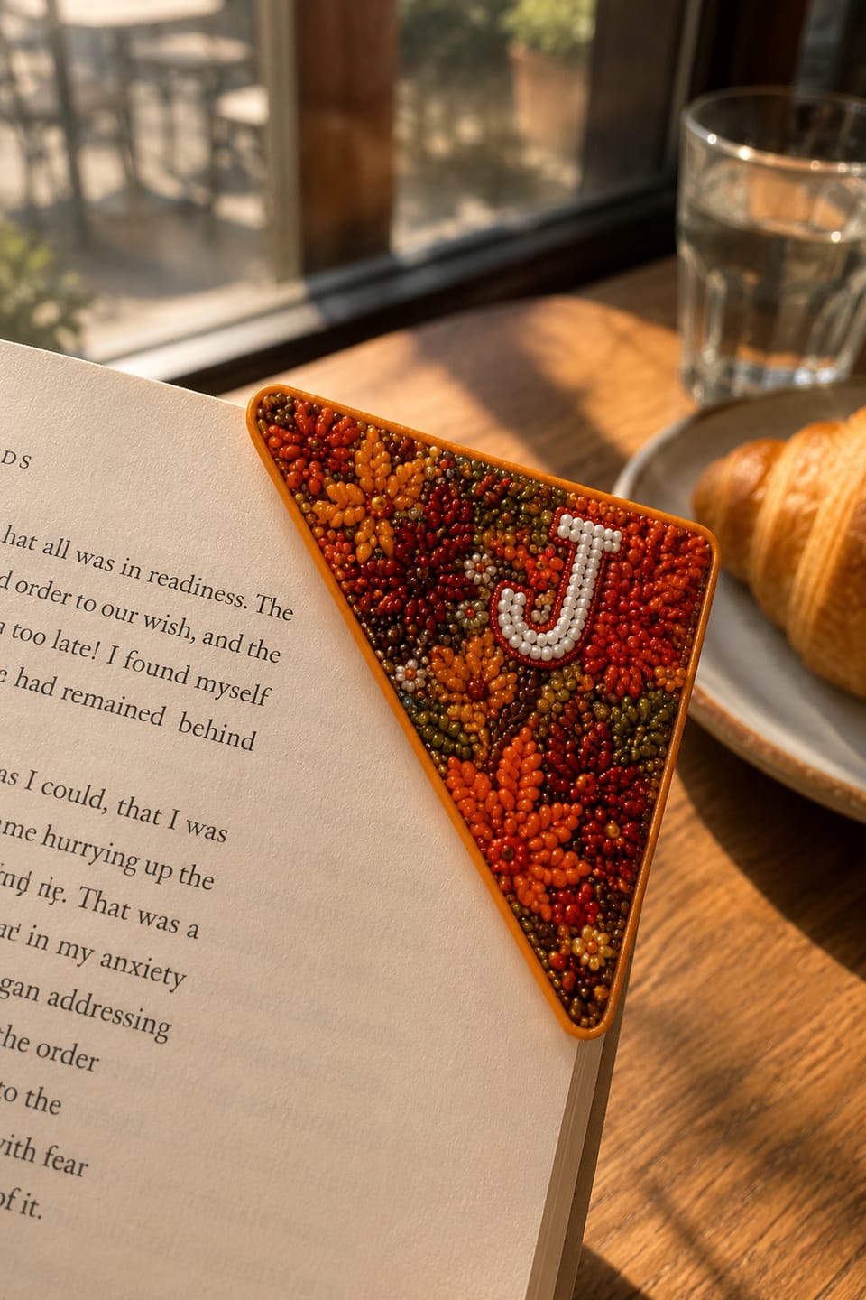 Customer photo review of Custom Name Four Seasons Personalized Initial Diamond Painting Corner Bookmark Kit Gift For Besties
