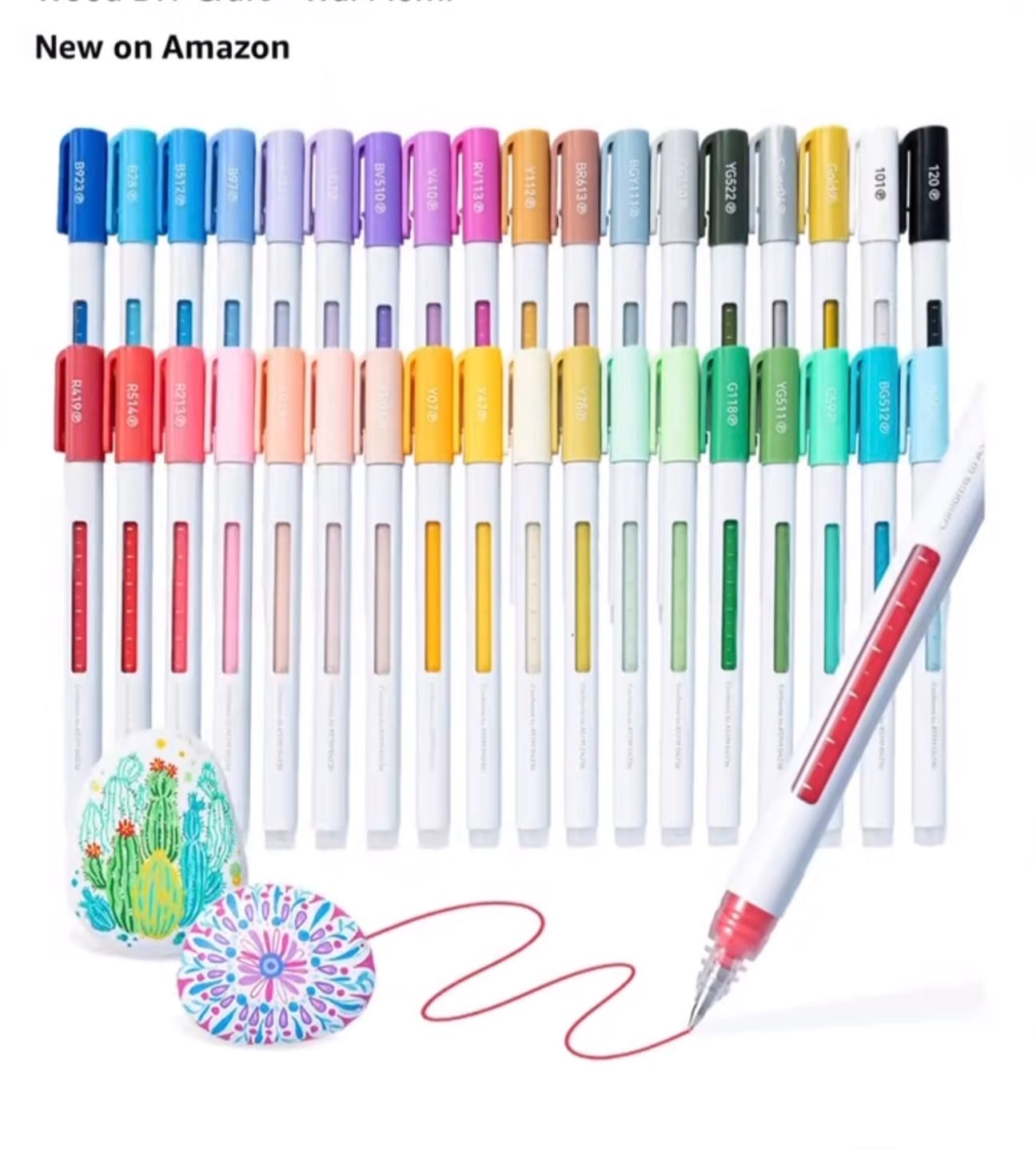 Customer photo review of Ohuhu Wai Momi Acrylic Gel Pens