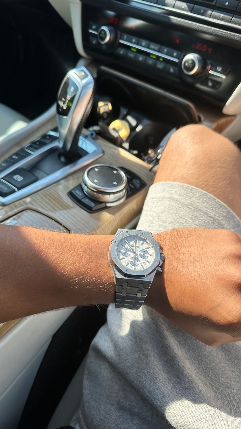Customer photo review of 'White Chrono' - Royal Oak Series