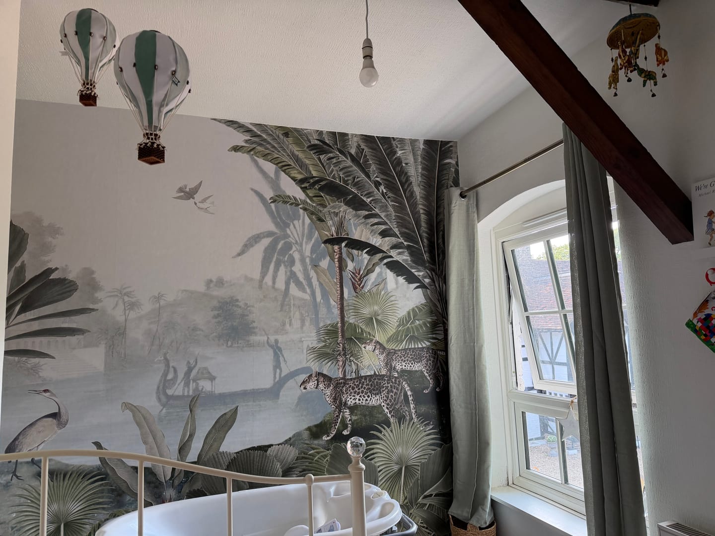 Customer photo review of Leopard Landscape - Leopard Landscape River Scene Wallpaper Mural
