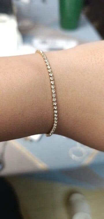 Customer photo review of Monaco Tennis Bracelet