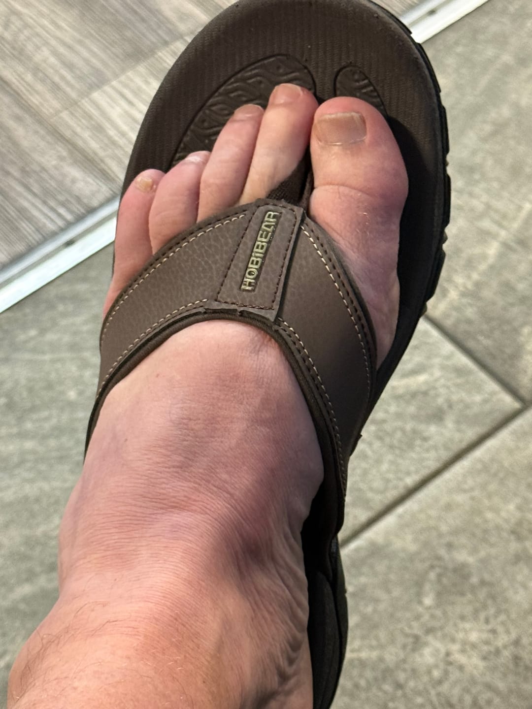 Customer photo review of Ramble Retro - Wide Toe Slippers