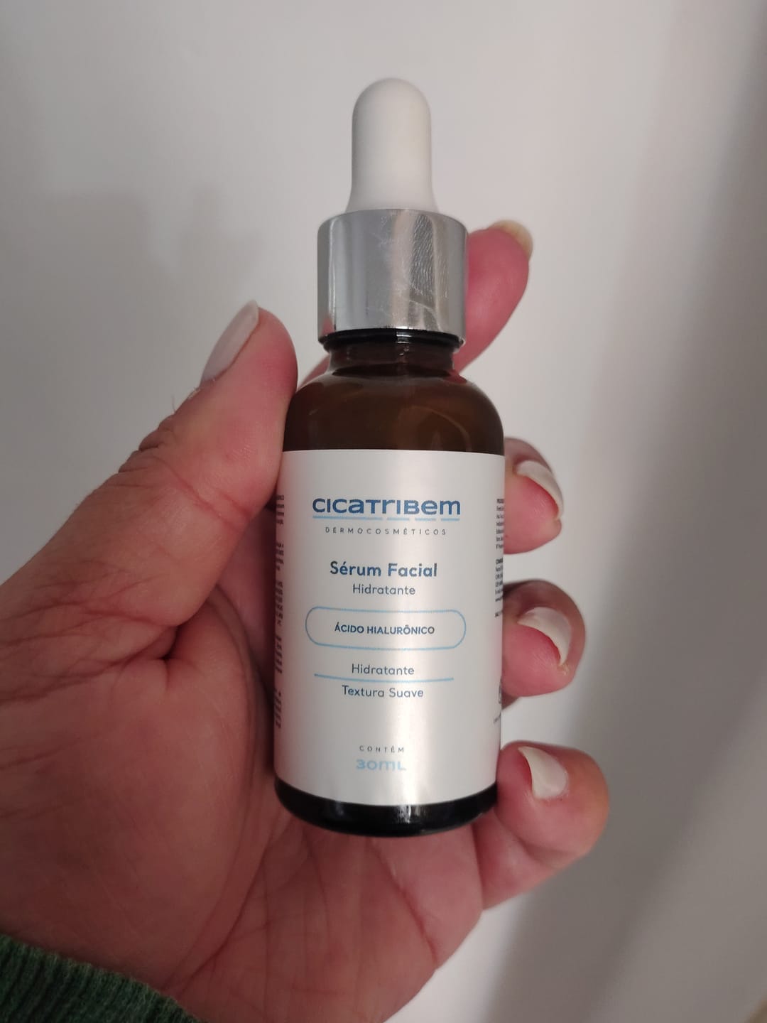 Customer photo review of Sérum  Hialurônico Facial 30ml