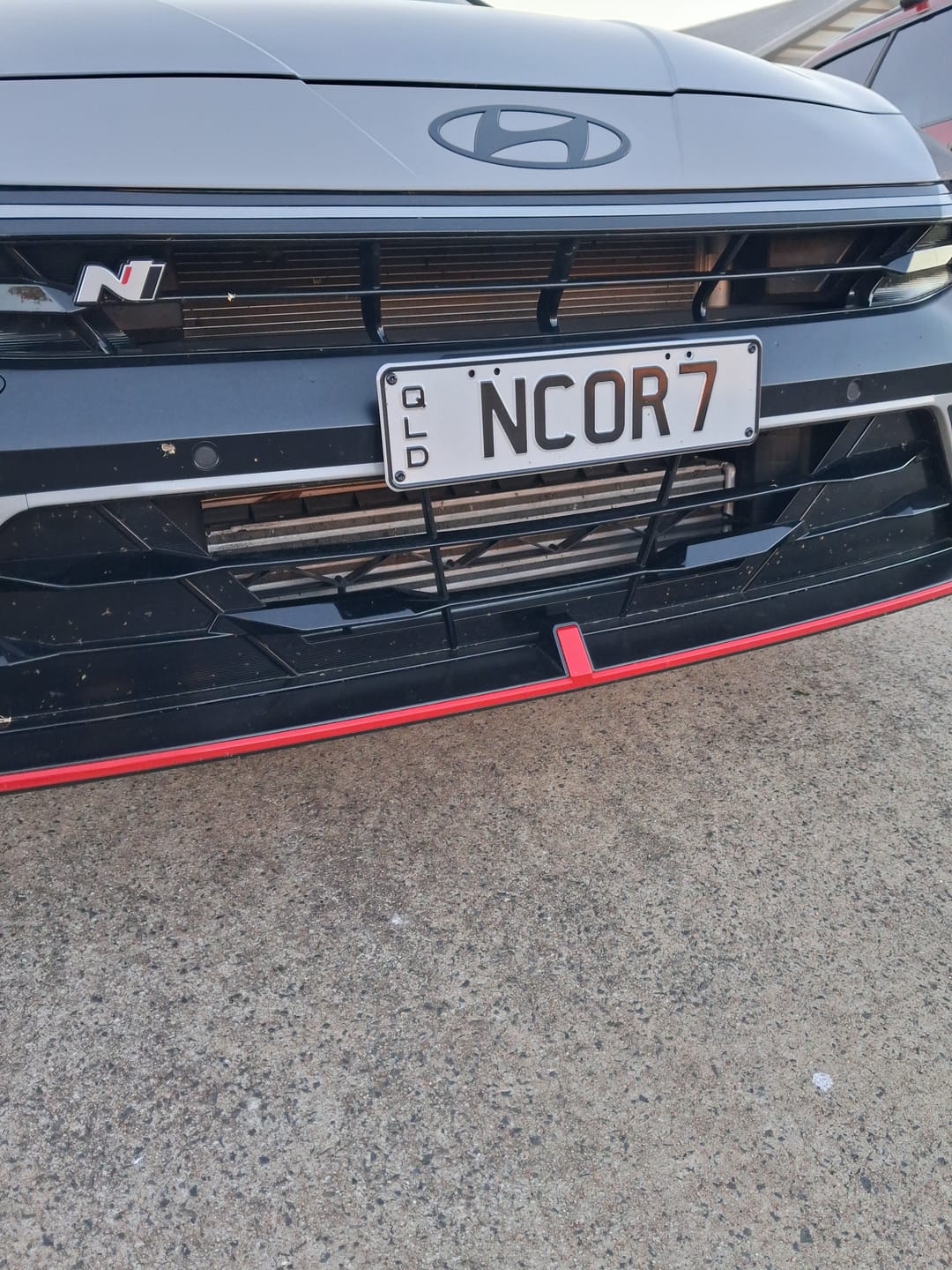 Customer photo review of Hyundai i30N CN7 Facelift Sedan 2023+ - OEM Plinth Delete Kit (FRONT)