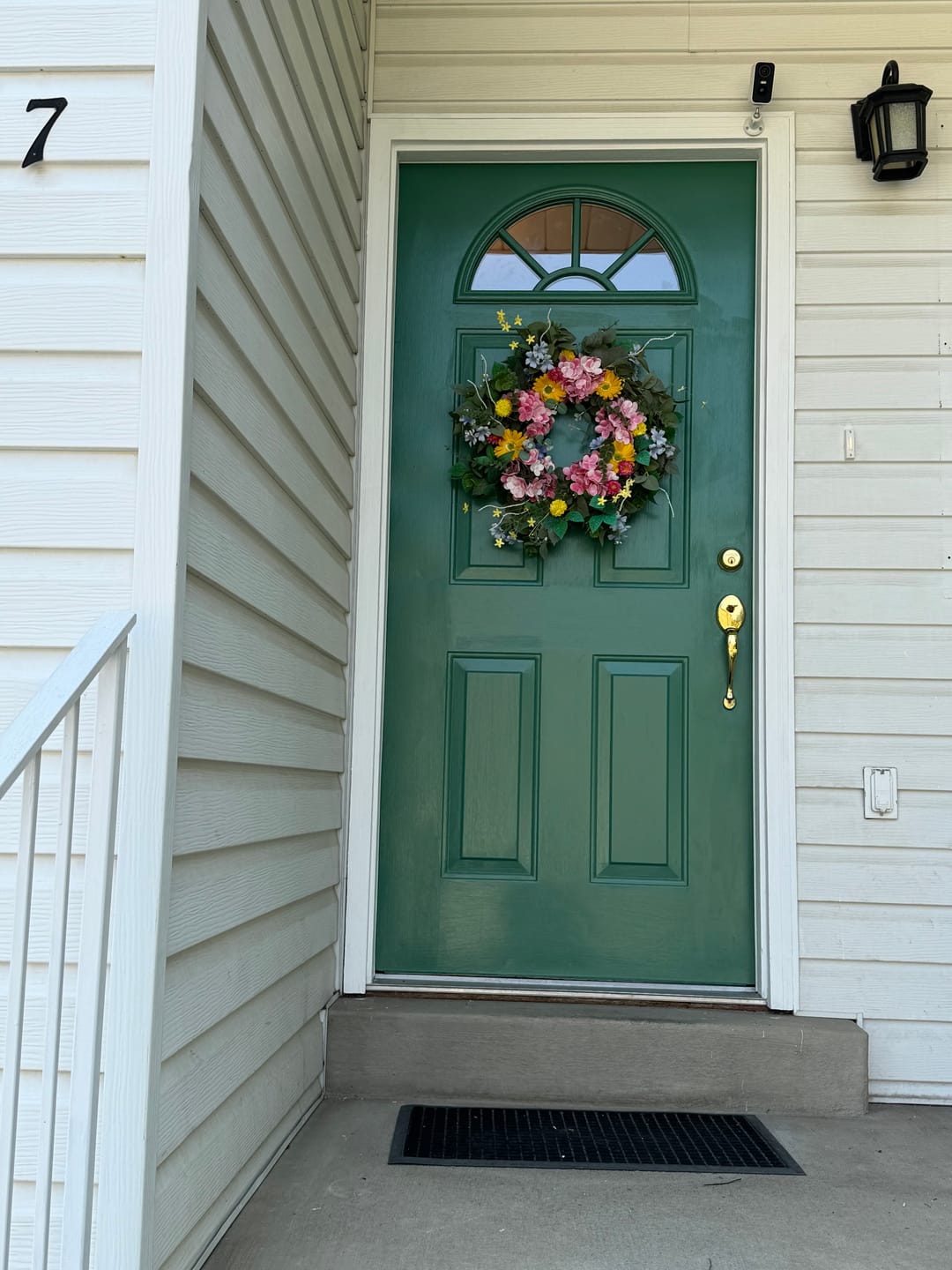 Customer photo review of Clear Sunburst Glass and Frame Kit (Fanlite)