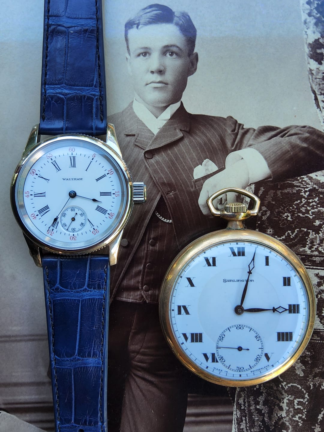 Customer photo review of Matte Azure Blue Alligator