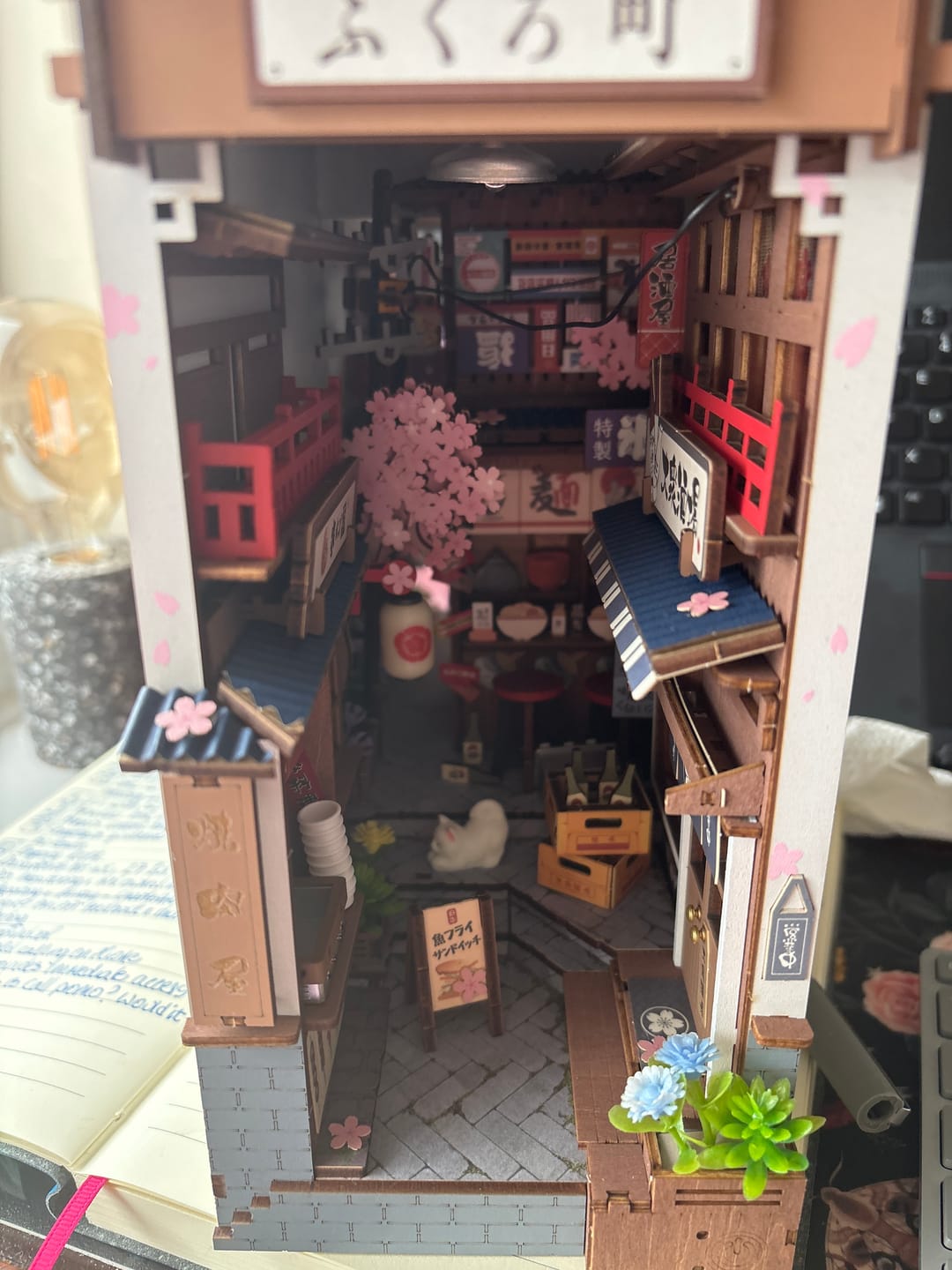 Customer photo review of DIY Book Nook kit - Sakura Wine Alley