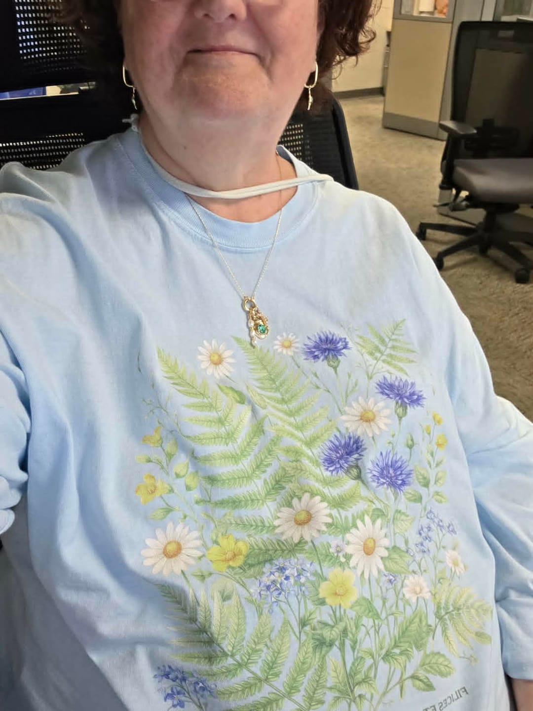 Customer photo review of Ferns & Flowers LS T-Shirt