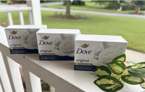 Customer photo review of Dove - Beauty Bar Soap, Original White - 3.75 Oz - 16 Ct