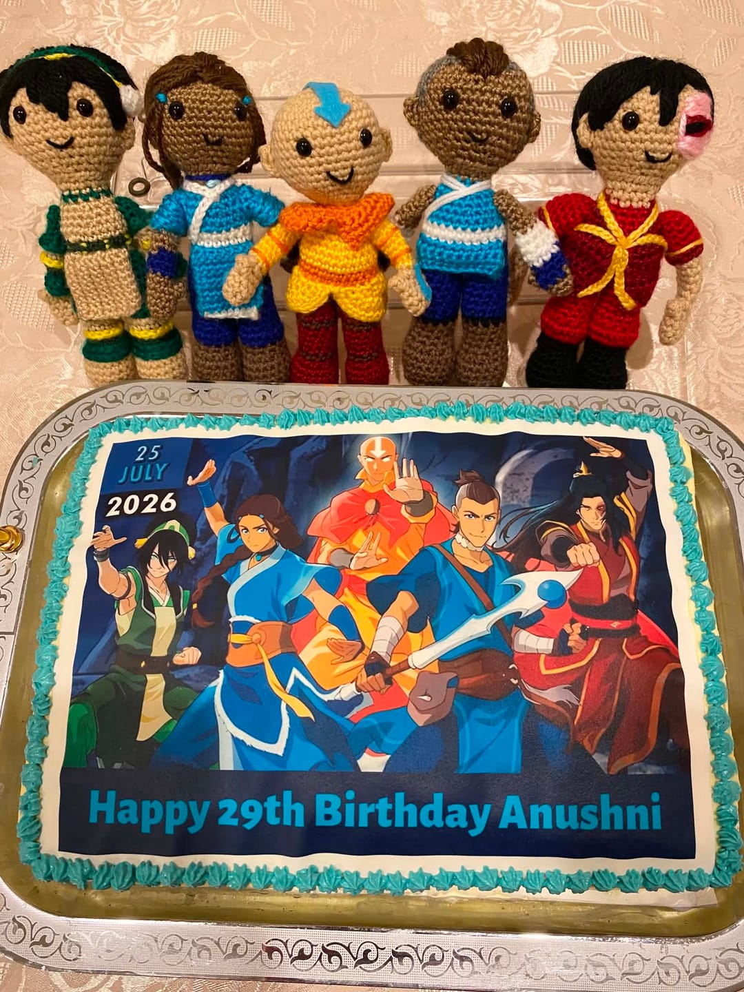 Customer photo review of A4 Rectangle Custom Edible Icing Image