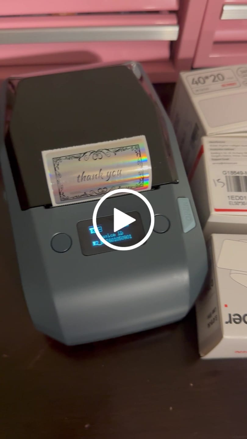 Customer video review of NIIMBOT Compatible M2 Labeling Ribbon, Replacement Refill Tapes