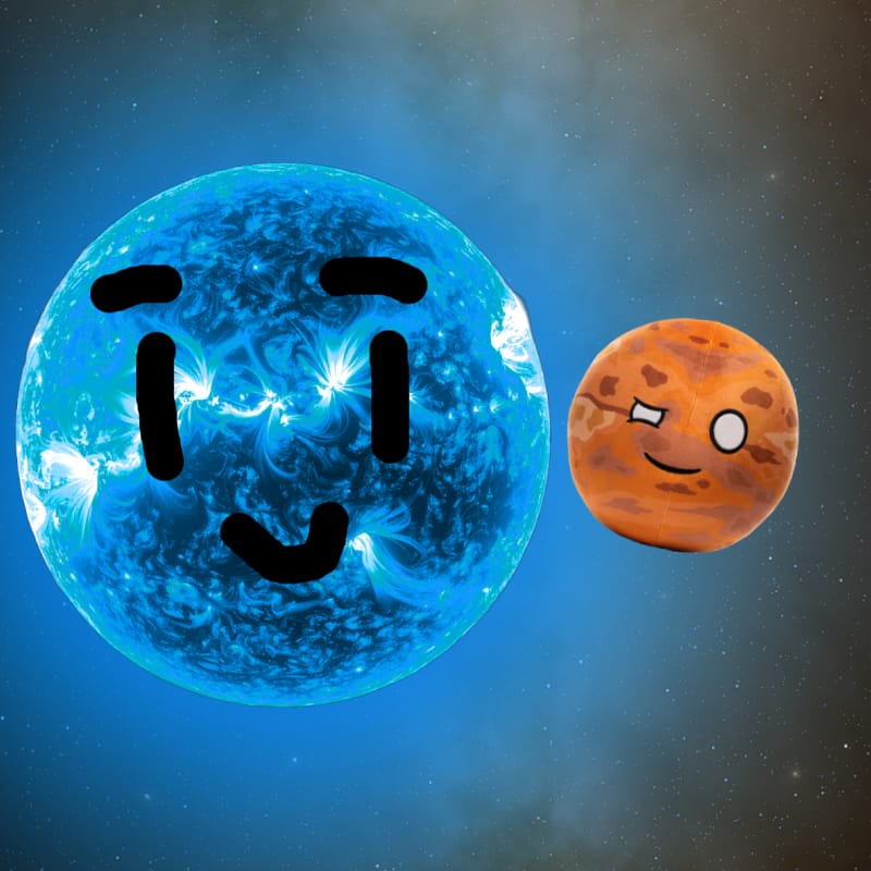Customer photo review of The SolarBalls Mars Plush