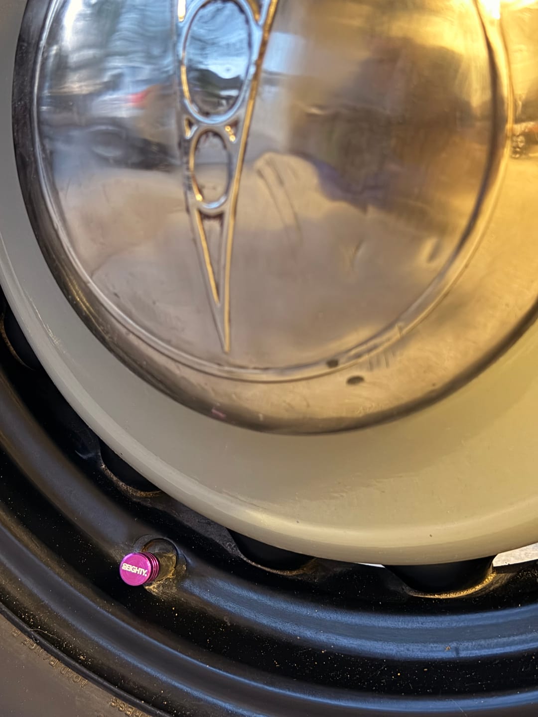 Customer photo review of 80Eighty® Purple Valve Stem Caps