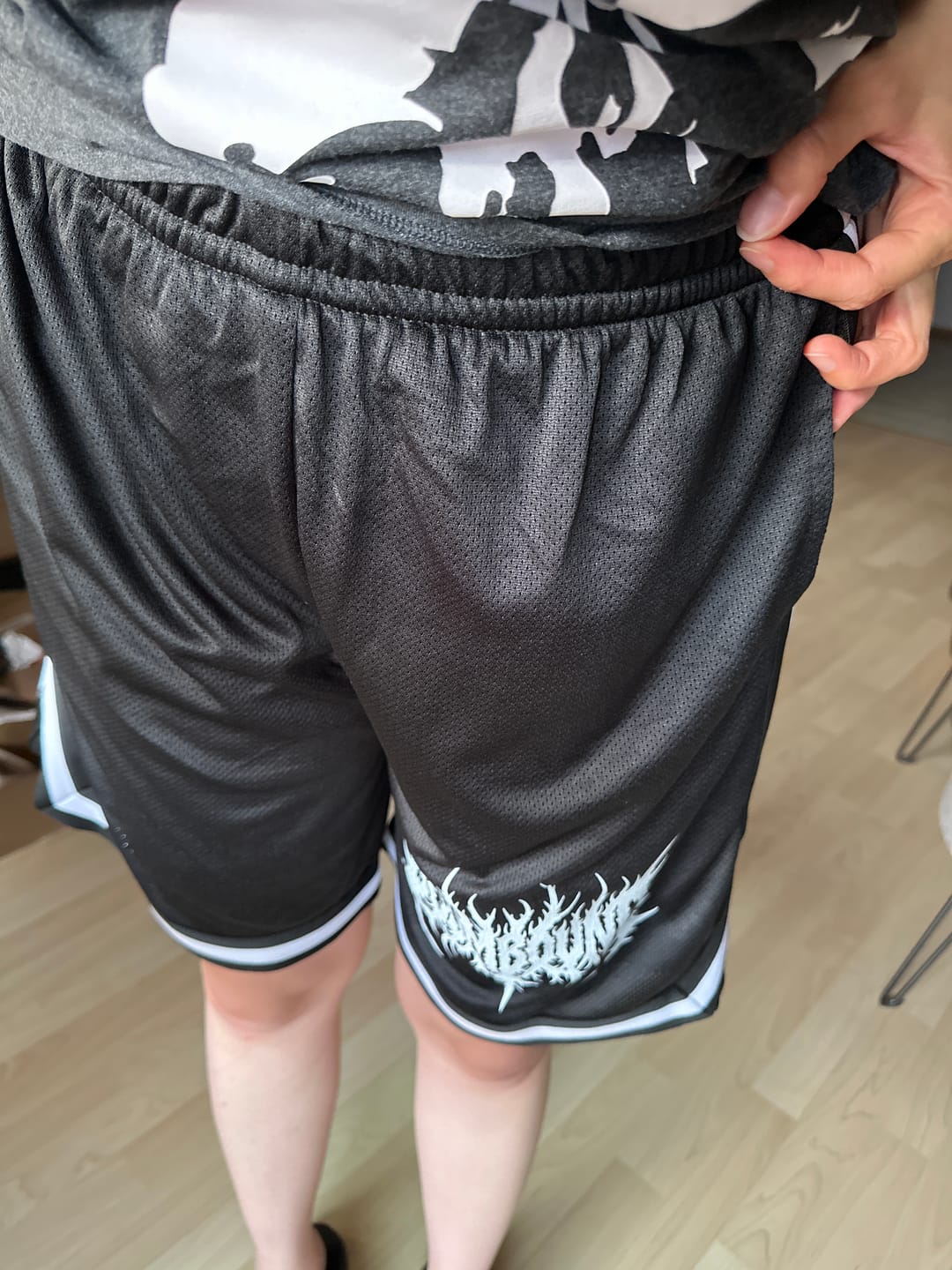 Customer photo review of Doombound Mesh Shorts
