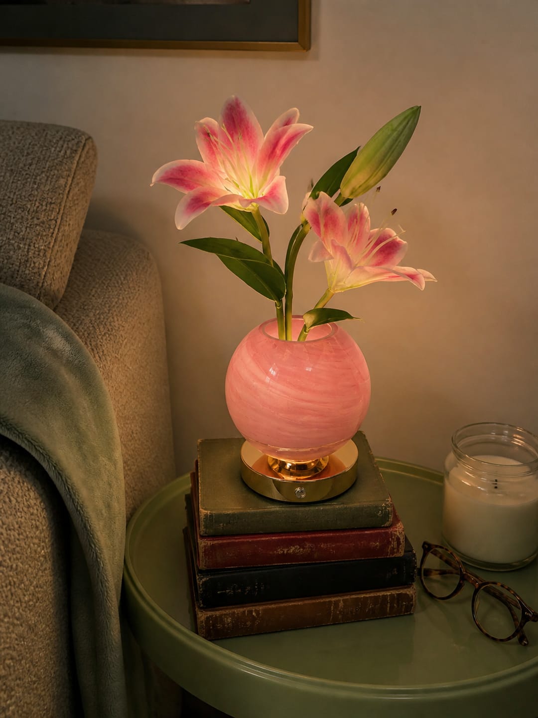 Customer photo review of Lily Bloom Lamp
