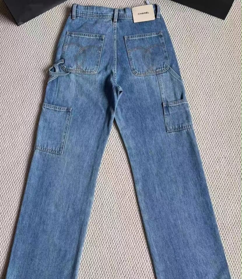 Customer photo review of Chanel 2026 Jeans Denim Cotton 769485