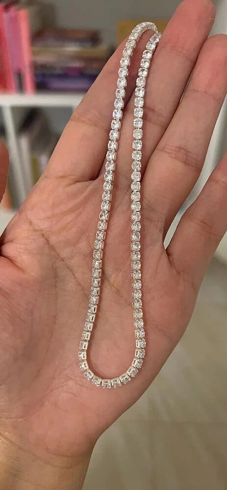 Customer photo review of Monaco Tennis Choker Necklace