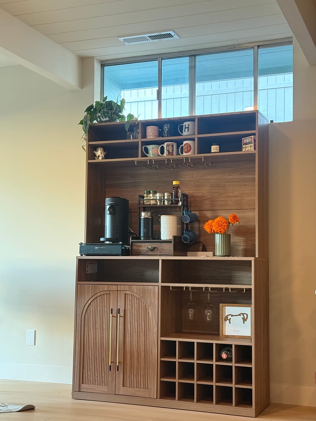 Customer photo review of Jagger 72" Tall Bar Cabinet with Hutch