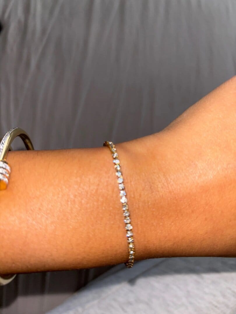 Customer photo review of Monaco Tennis Bracelet