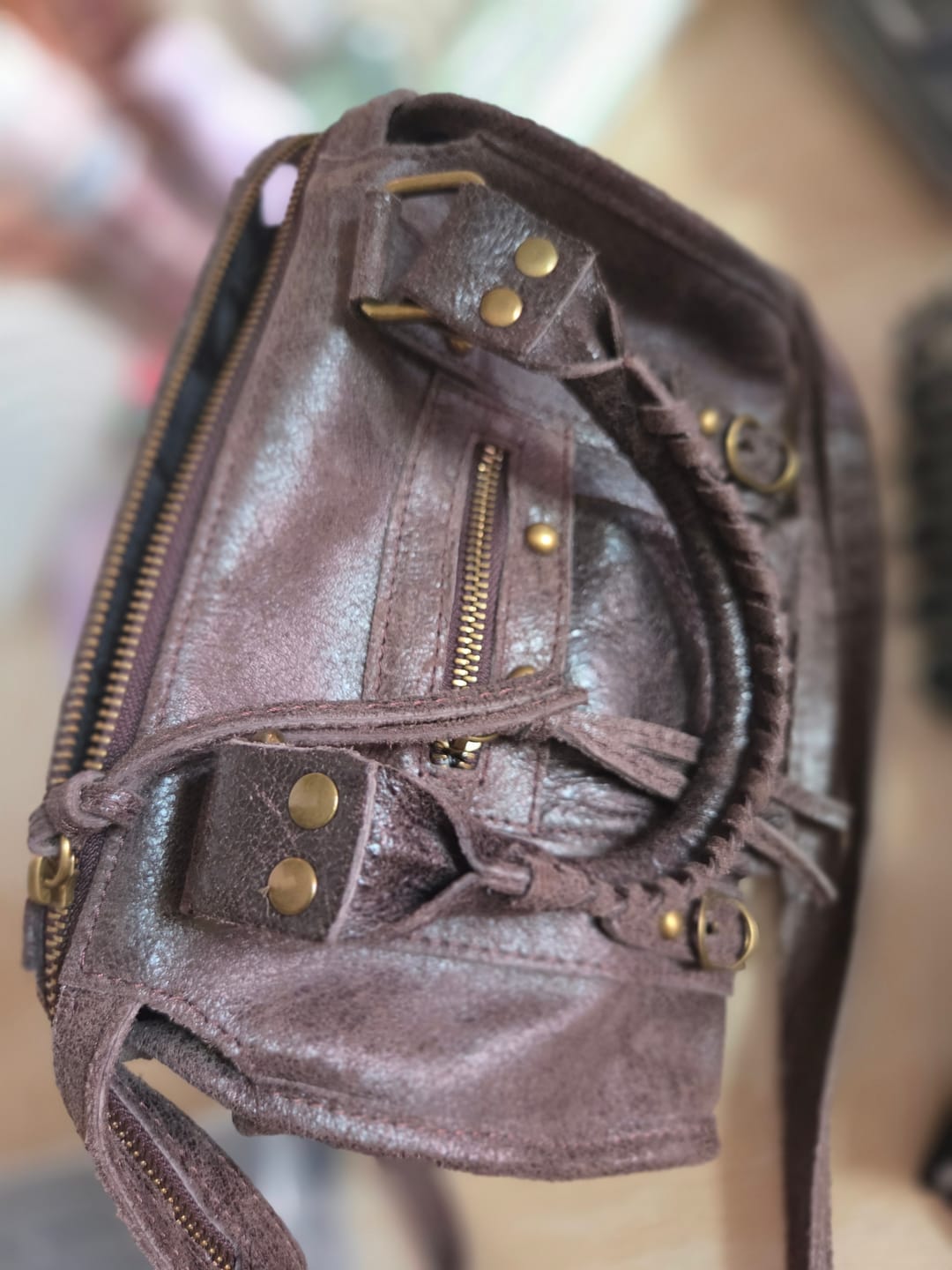 Customer photo review of Mini it girl bag dark chocolate