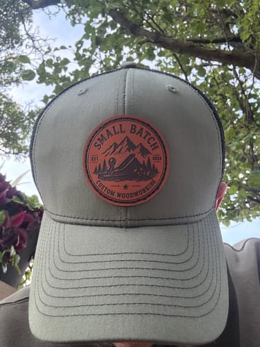Customer photo review of Richardson 112 Custom Leather Patch Hats