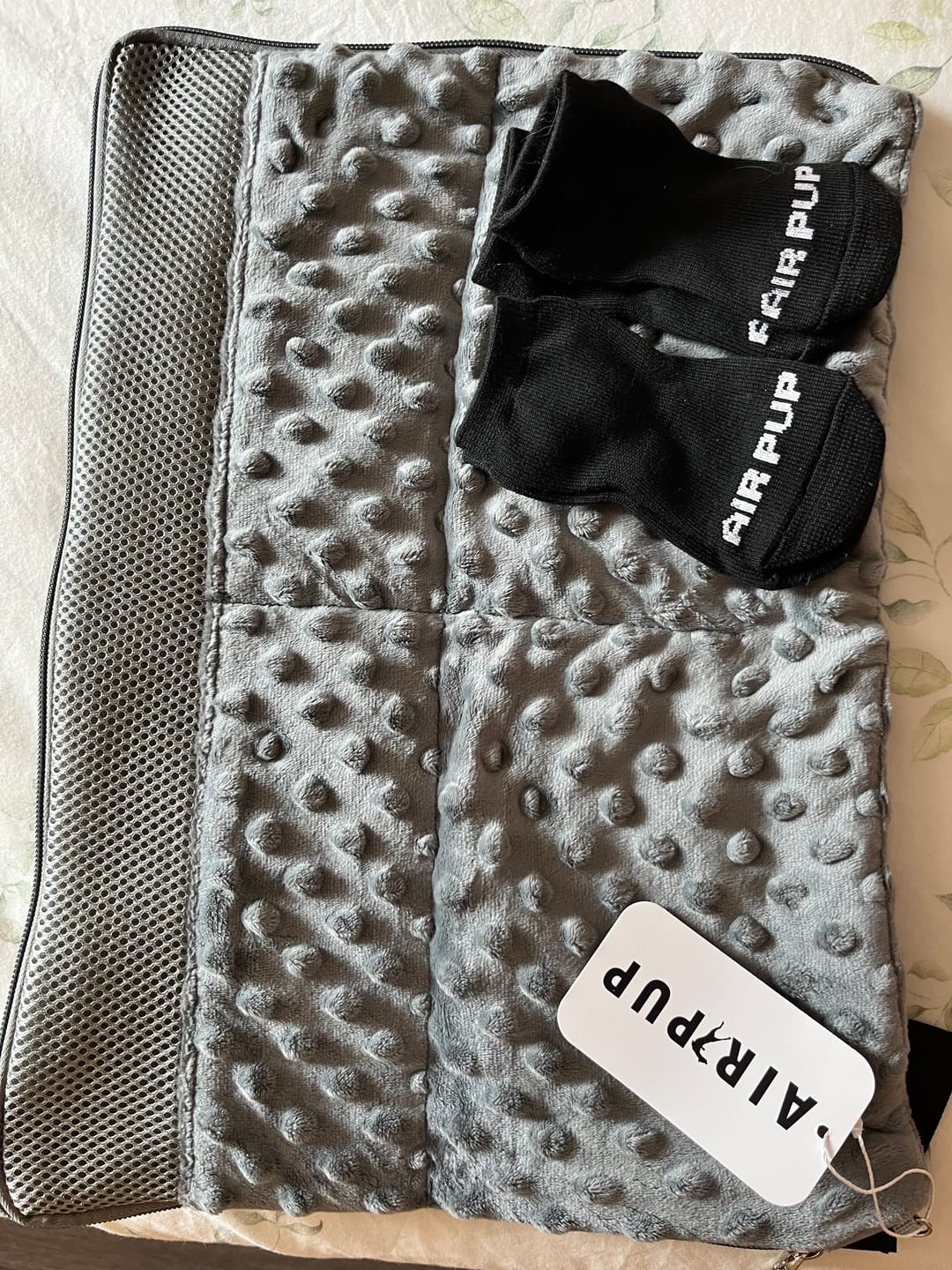 Customer photo review of AIR PUP SOCKS / BOOT LINERS - SET OF 4