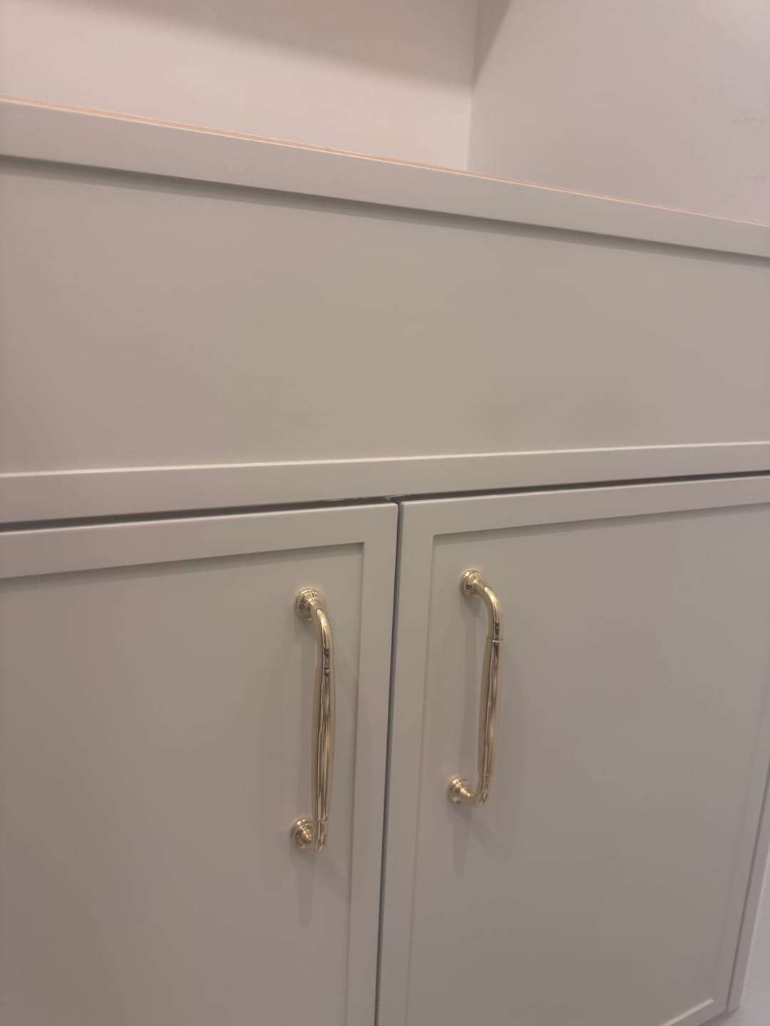 Customer photo review of Classic Cabinet Pulls - Unlacquered Brass Polished
