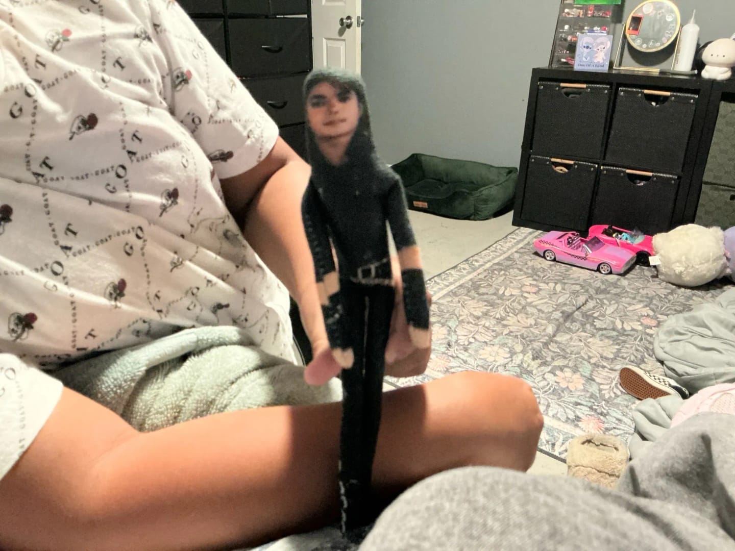 Customer photo review of Mini Michael Doll Plush