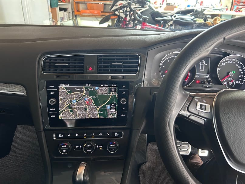 Customer photo review of VW MK7 Golf/GTI/GolfR/E-Golf 8" Glass Display Retrofit Kit (Nav/Non Nav)