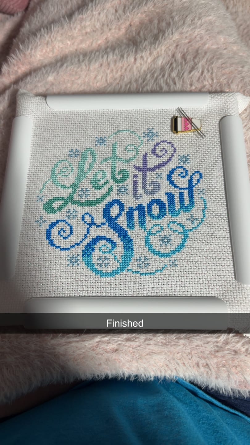 Customer photo review of Snow Flurry - Cross Stitch Pattern