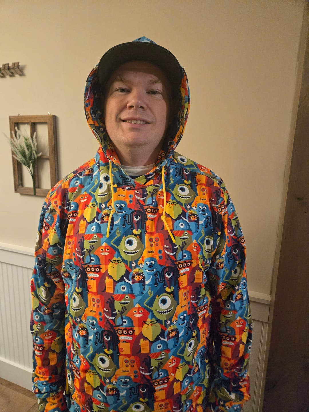 Customer photo review of Disney and Pixar Monsters, Inc. "The Scare Floor" – Performance Hoodie