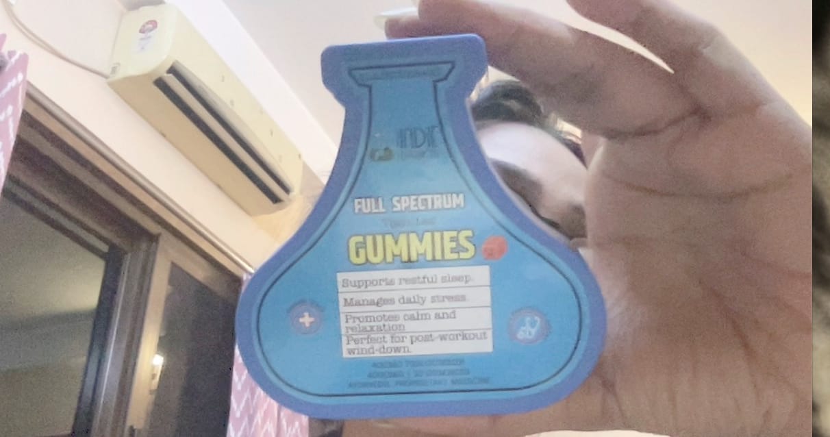 Customer photo review of Indie Extracts – Full Spectrum Cannabis Gummies | 4000mg/10pc Blackcurrant Flavour Gummies